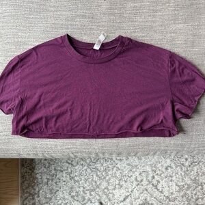 ALO Yoga Deep Purple Crop Top